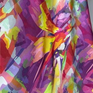 Hand made silk scarf  Multicolor Abstract